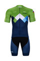 BONAVELO Cycling short sleeve jersey and shorts - SLOVENIA - blue/green