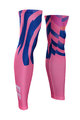 BONAVELO Cycling leg warmers - EDUCATION FIRST 2020 - pink/blue