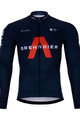 BONAVELO Cycling winter long sleeve jersey - INEOS 2021 WINTER - black/blue