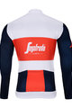 BONAVELO Cycling winter long sleeve jersey - TREK 2021 WINTER - blue/white/red