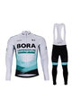 BONAVELO Cycling winter set - BORA 2021 WINTER - green/black/white