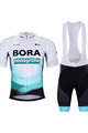 BONAVELO Cycling short sleeve jersey and shorts - BORA 2021 - white/green/black