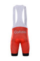 BONAVELO Cycling bib shorts - COFIDIS 2021 - white/red