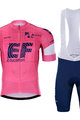 BONAVELO Cycling short sleeve jersey and shorts - EDUCATION-NIPPO 2021 - pink/blue