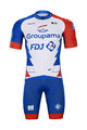 BONAVELO Cycling short sleeve jersey and shorts - GROUPAMA FDJ 2021 - white/blue/red
