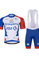 BONAVELO Cycling short sleeve jersey and shorts - GROUPAMA FDJ 2021 - red/blue/white