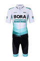 BONAVELO Cycling short sleeve jersey and shorts - BORA 2021 KIDS - white/green/black