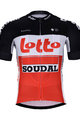 BONAVELO Cycling short sleeve jersey and shorts - LOTTO SOUDAL 2022 - red/white/black