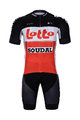 BONAVELO Cycling short sleeve jersey and shorts - LOTTO SOUDAL 2022 - red/white/black
