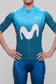 BONAVELO Cycling short sleeve jersey and shorts - MOVISTAR 2021 - white/blue
