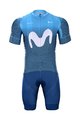 BONAVELO Cycling short sleeve jersey and shorts - MOVISTAR 2021 - white/blue