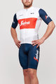 BONAVELO Cycling short sleeve jersey and shorts - TREK 2021 - white/blue/red