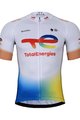BONAVELO Cycling short sleeve jersey and shorts - TOTAL ENERGIES 2023 - white/blue/black/yellow