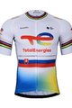 BONAVELO Cycling short sleeve jersey and shorts - TOTAL ENERGIES 2023 - yellow/white/blue