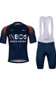 BONAVELO Cycling short sleeve jersey and shorts - INEOS GRENADIERS '22 - blue/red