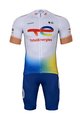 BONAVELO Cycling short sleeve jersey and shorts - TOTAL ENERGIES 2023 - yellow/white/blue