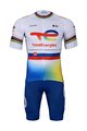 BONAVELO Cycling short sleeve jersey and shorts - TOTAL ENERGIES 2023 - yellow/white/blue
