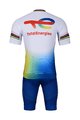 BONAVELO Cycling short sleeve jersey and shorts - TOTAL ENERGIES 2023 - yellow/white/blue