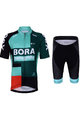 BONAVELO Cycling short sleeve jersey and shorts - BORA 2022 KIDS - green/white/black