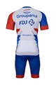 BONAVELO Cycling short sleeve jersey and shorts - GROUPAMA FDJ 2022 - blue/white/red