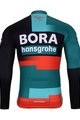 BONAVELO Cycling winter long sleeve jersey - BORA 2023 WINTER - red/white/black/green