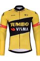 BONAVELO Cycling winter long sleeve jersey - JUMBO-VISMA 2025 WNT - yellow/black