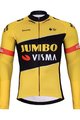 BONAVELO Cycling winter long sleeve jersey - JUMBO-VISMA 2023 WNT - black/yellow