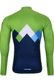 BONAVELO Cycling winter set - SLOVENIA WINTER - green/blue/black