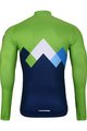 BONAVELO Cycling winter set - SLOVENIA WINTER - green/black/blue
