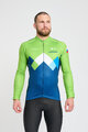 BONAVELO Cycling winter long sleeve jersey - SLOVENIA - blue/green