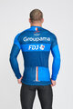 BONAVELO Cycling winter long sleeve jersey - FDJ 2025 WINTER - blue/black