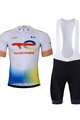 BONAVELO Cycling short sleeve jersey and shorts - TOTAL ENERGIES 2023 - white/blue/black/yellow