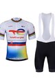 BONAVELO Cycling short sleeve jersey and shorts - TOTAL ENERGIES 2024 - black/yellow/white/blue