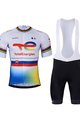 BONAVELO Cycling short sleeve jersey and shorts - TOTAL ENERGIES 2023 - yellow/black/white/blue