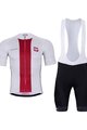 BONAVELO Cycling short sleeve jersey and shorts - POLAND I. - white/red/black
