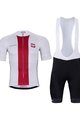 BONAVELO Cycling short sleeve jersey and shorts - POLAND I. - white/black/red