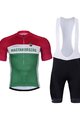 BONAVELO Cycling short sleeve jersey and shorts - HUNGARY - green/red/white/black