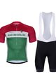 BONAVELO Cycling short sleeve jersey and shorts - HUNGARY - green/white/black/red