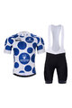 BONAVELO Cycling short sleeve jersey and shorts - LA VUELTA - white/black/blue