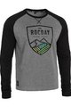 ROCDAY Cycling long sleeve t-shirt - CREST - black/grey