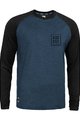 ROCDAY Cycling summer long sleeve jersey - STAGE - black/blue