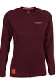 ROCDAY Cycling summer long sleeve jersey - PATROL LADY - bordeaux