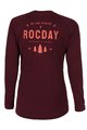 ROCDAY Cycling summer long sleeve jersey - PATROL LADY - bordeaux