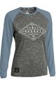 ROCDAY Cycling summer long sleeve jersey - LINE LADY - blue/grey