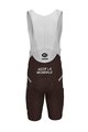 ROSTI Cycling bib shorts - AG2R 2020 - brown