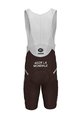 ROSTI Cycling bib shorts - AG2R 2020 - brown