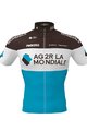 ROSTI Cycling short sleeve jersey - AG2R 2020 - blue/brown/white