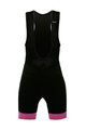 SANTINI Cycling bib shorts - GS KIDS - pink/black