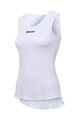 SANTINI Cycling sleeve less t-shirt - AIRY LADY - white