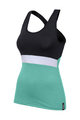 SANTINI Cycling sleeveless jersey - SCIA LADY - black/light blue